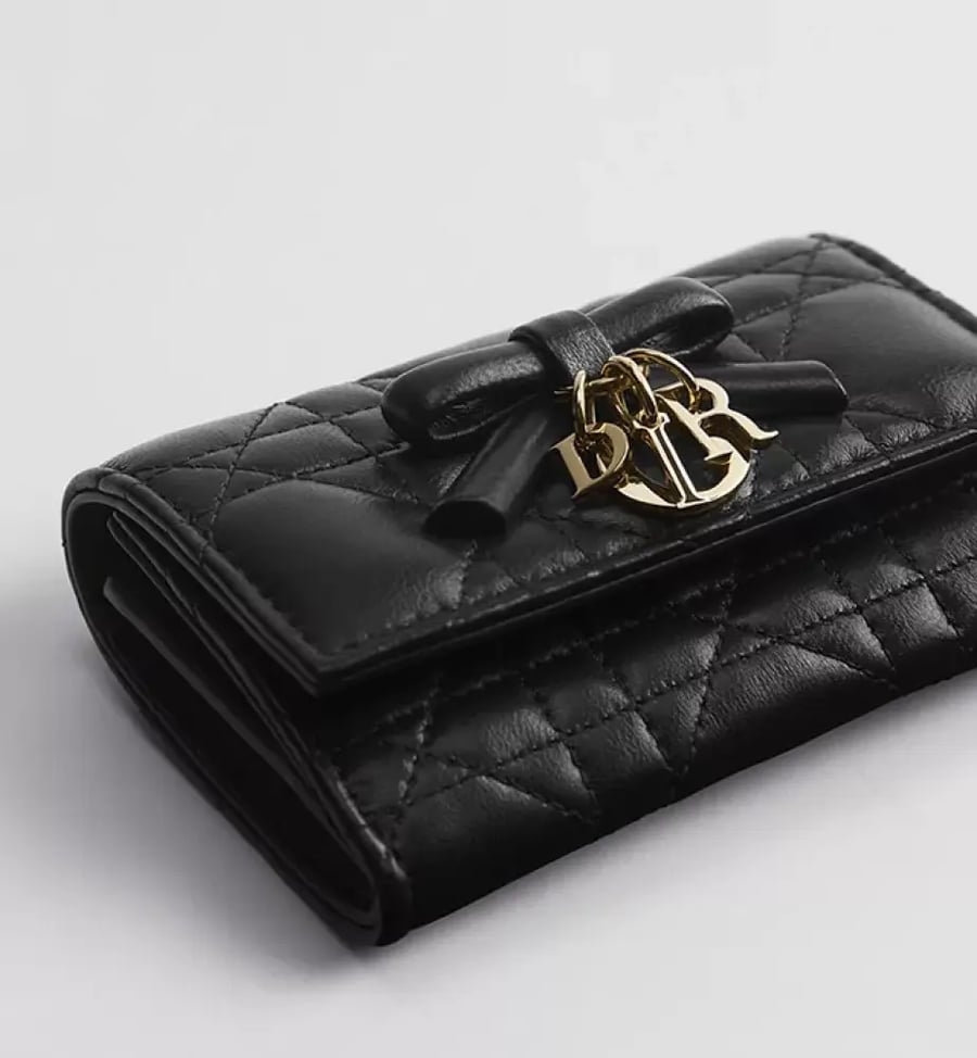 محفظة Lady Dior Glycine
