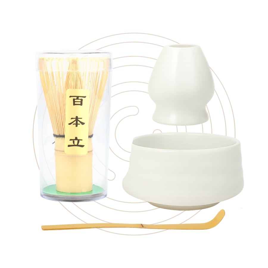 Matcha tools set white