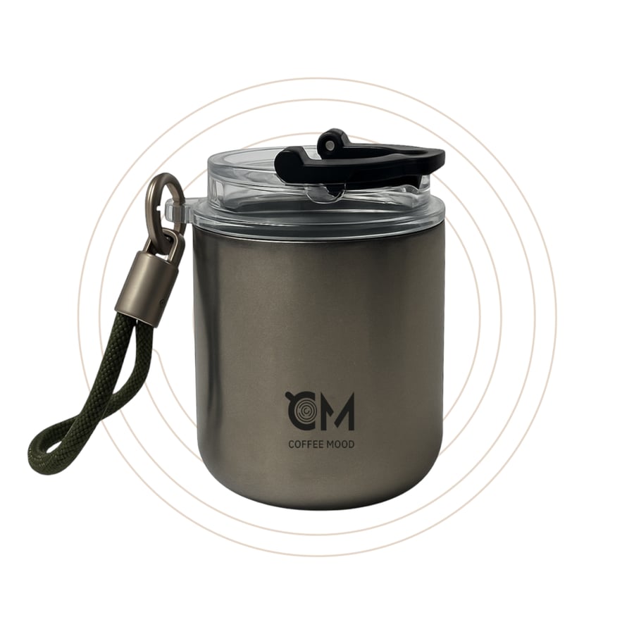 CM - Ceramic mug, heat-retaining, matte, with hanger, 250 ml