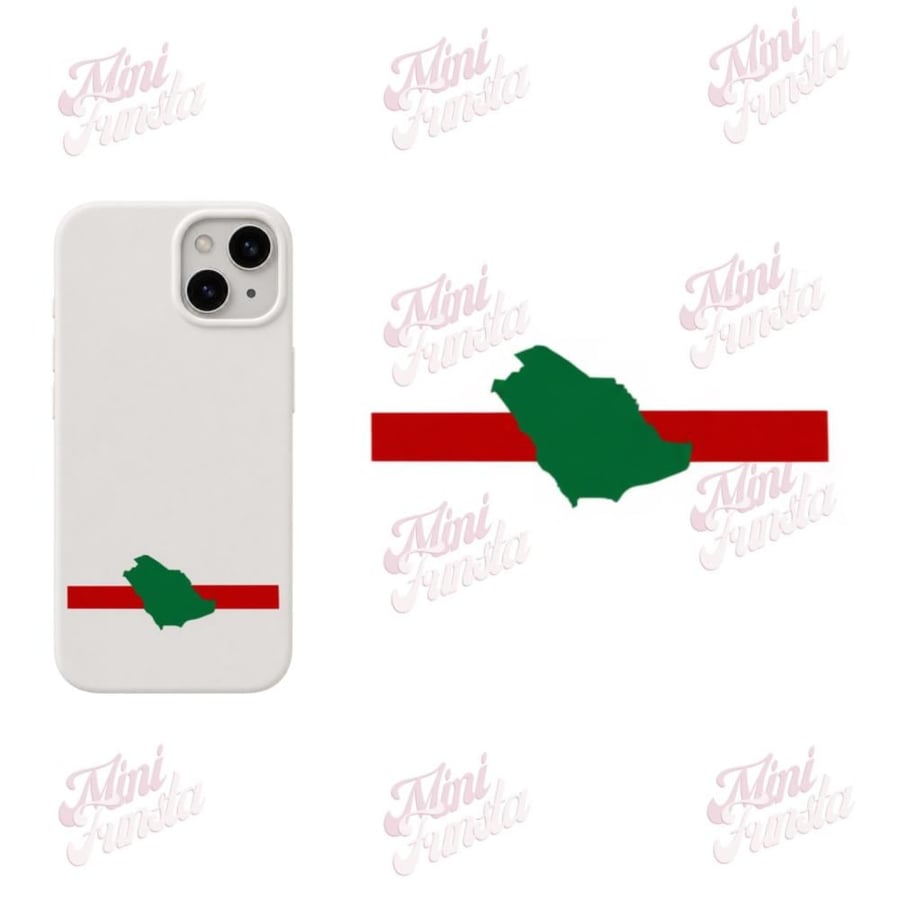 ستيكر السعودية خط أحمر 3d