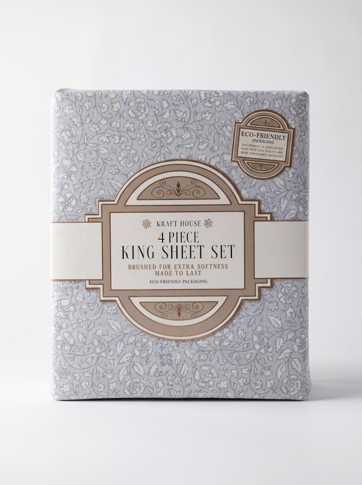 4-piece double bed sheet set
