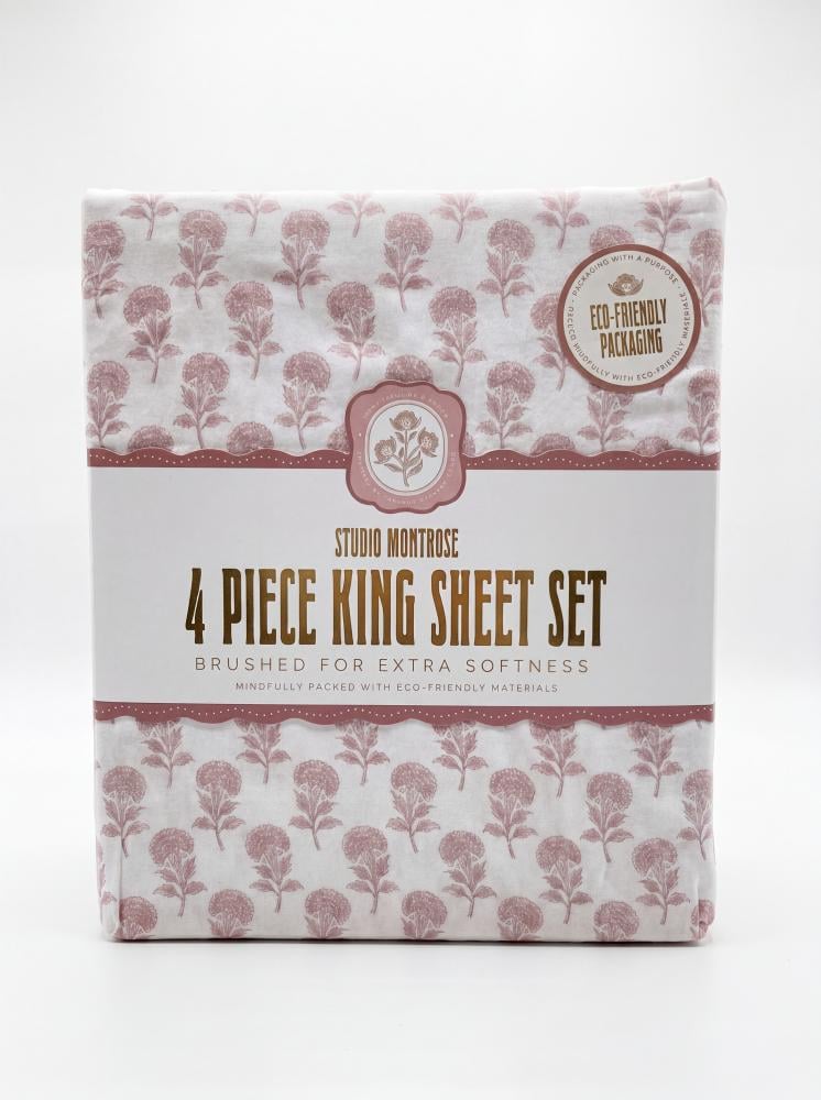 4-piece double bed sheet set