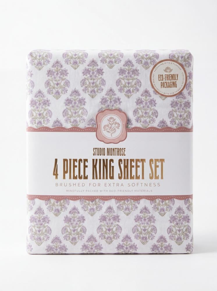 4-piece double bed sheet set