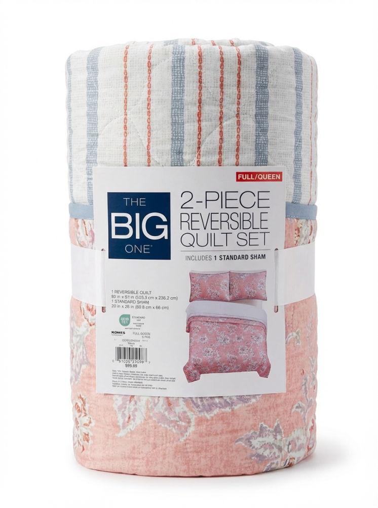 Big One | Single and a Half Bed Cover with Compressed Filling, 2 Pieces