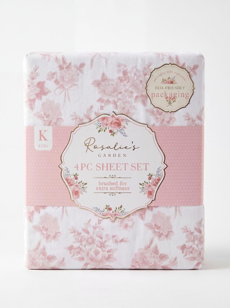 4-piece double bed sheet set