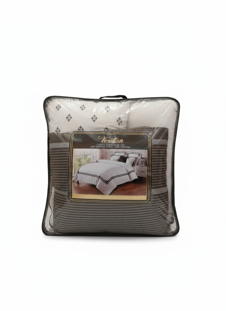 100% Cotton Hotel Comforter Double 11 Pieces