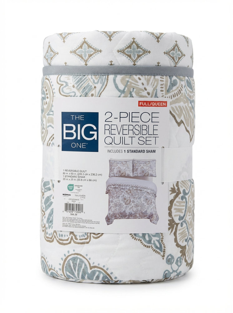 Big One | Single and a Half Bed Cover with Compressed Filling, 2 Pieces