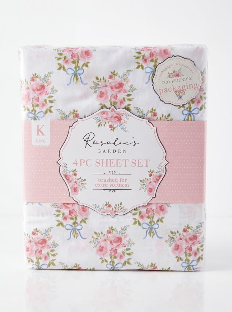 4-piece double bed sheet set