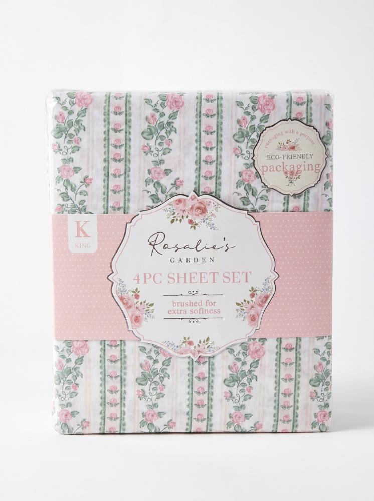4-piece double bed sheet set