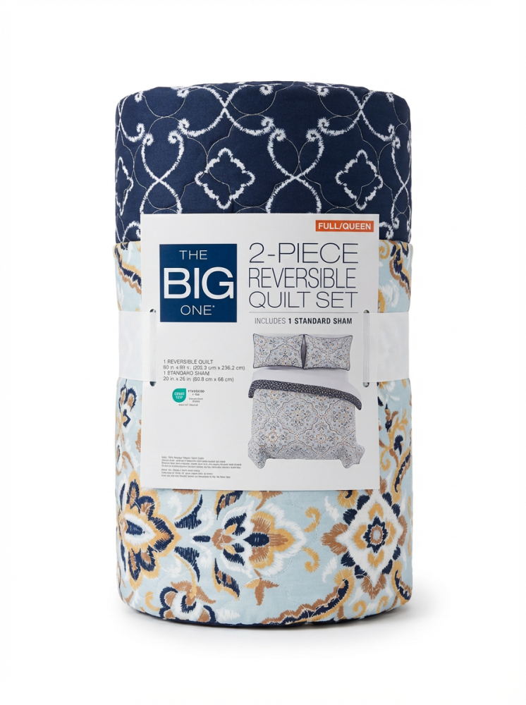 Big One | Single and a Half Bed Cover with Compressed Filling, 2 Pieces