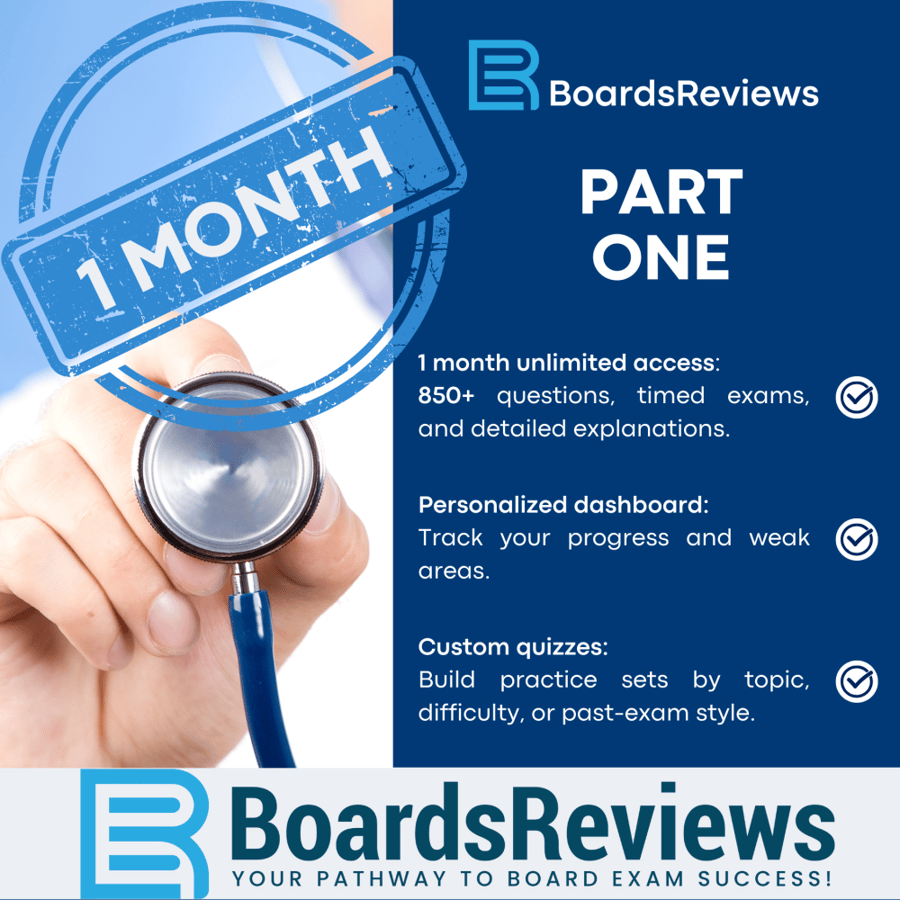 BoardsReviews Part 1 Exam – 1-Month Access