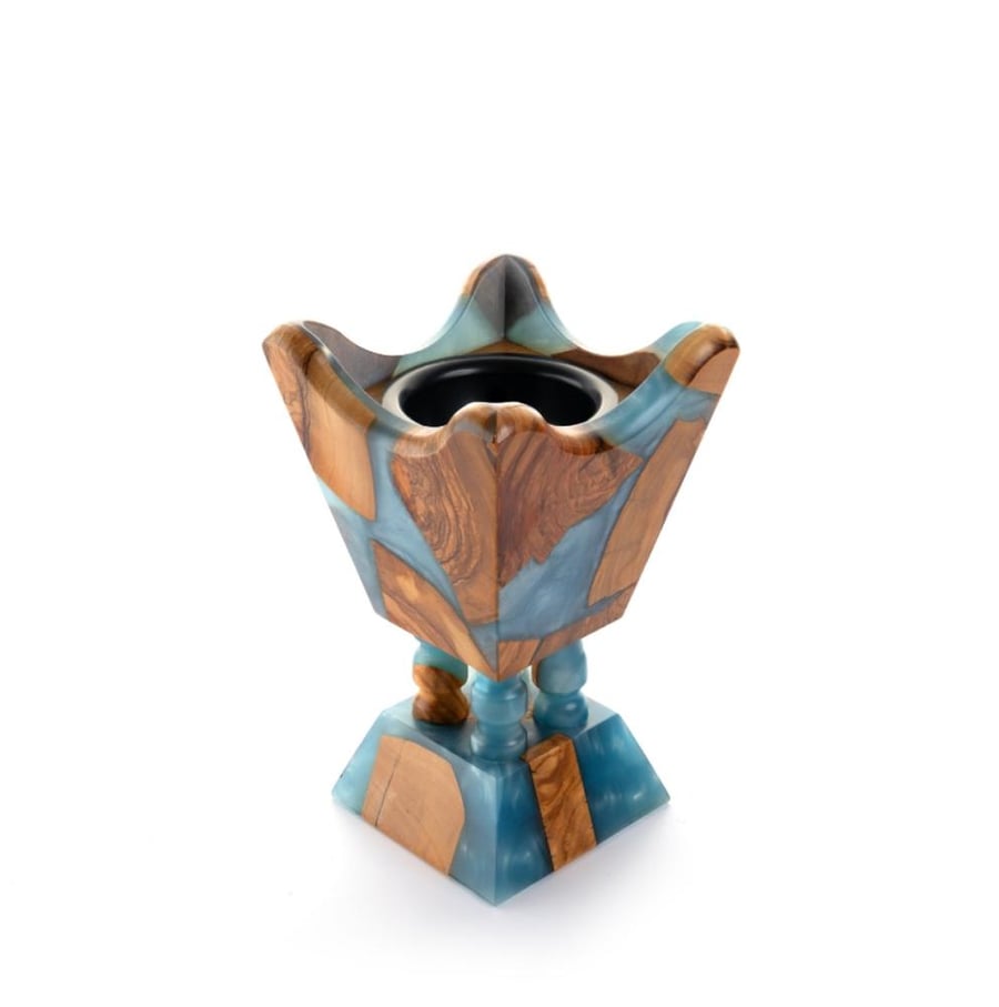 Luxurious Resin Incense Burner Sky Blue