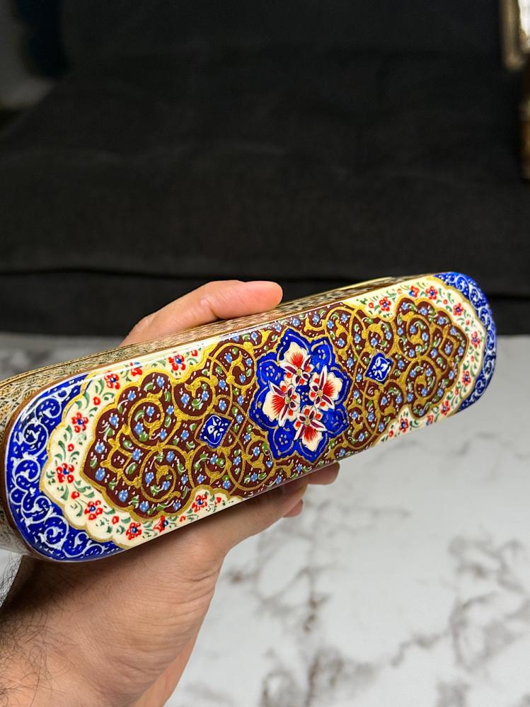 Iranian box, ivory, and copper