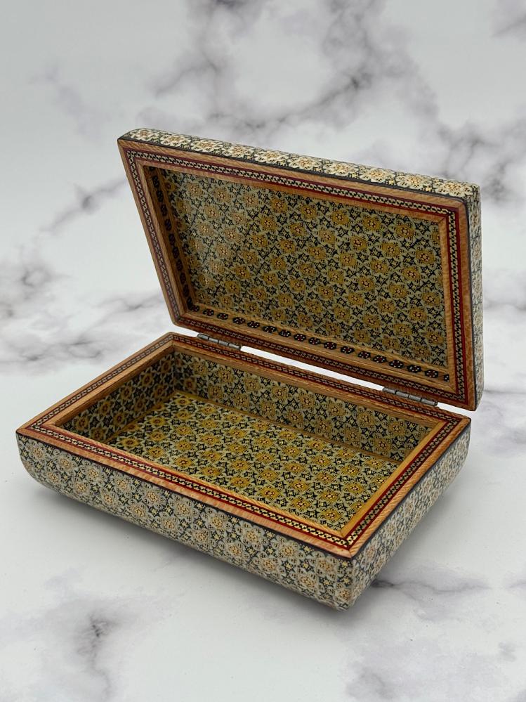 An Afghan-style stamped box