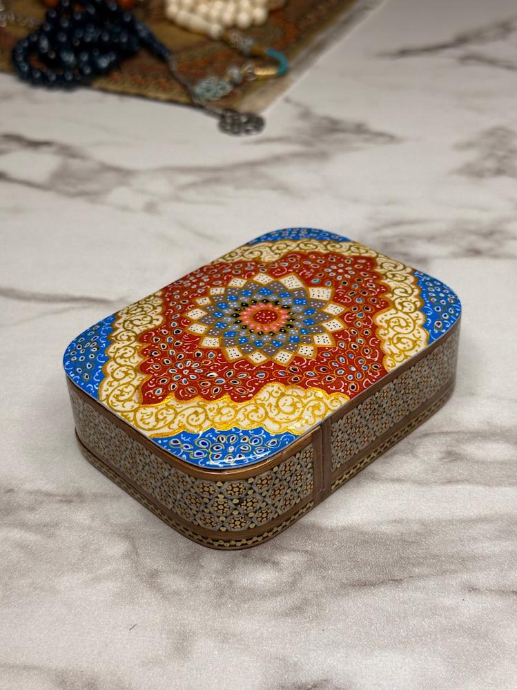 Iranian pull box, completely handcrafted