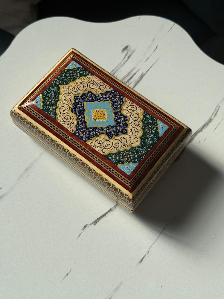 صندوق فل ختم نحاس وعاج