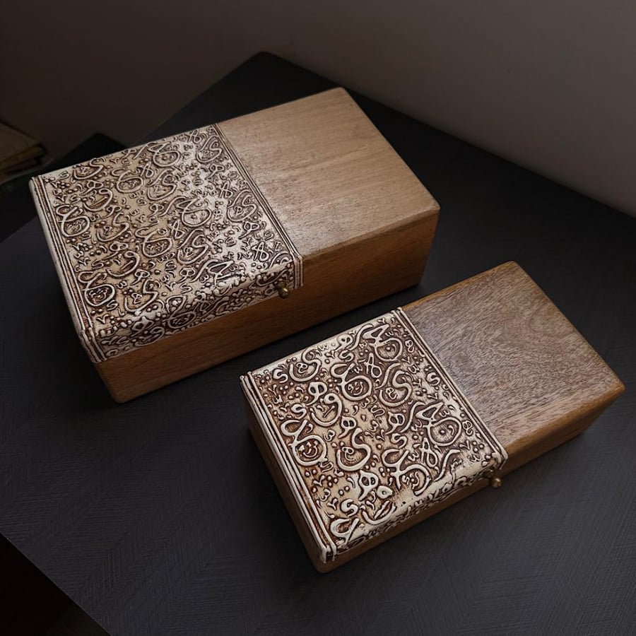 طقم نقوش حروف عربية شغل يدوي