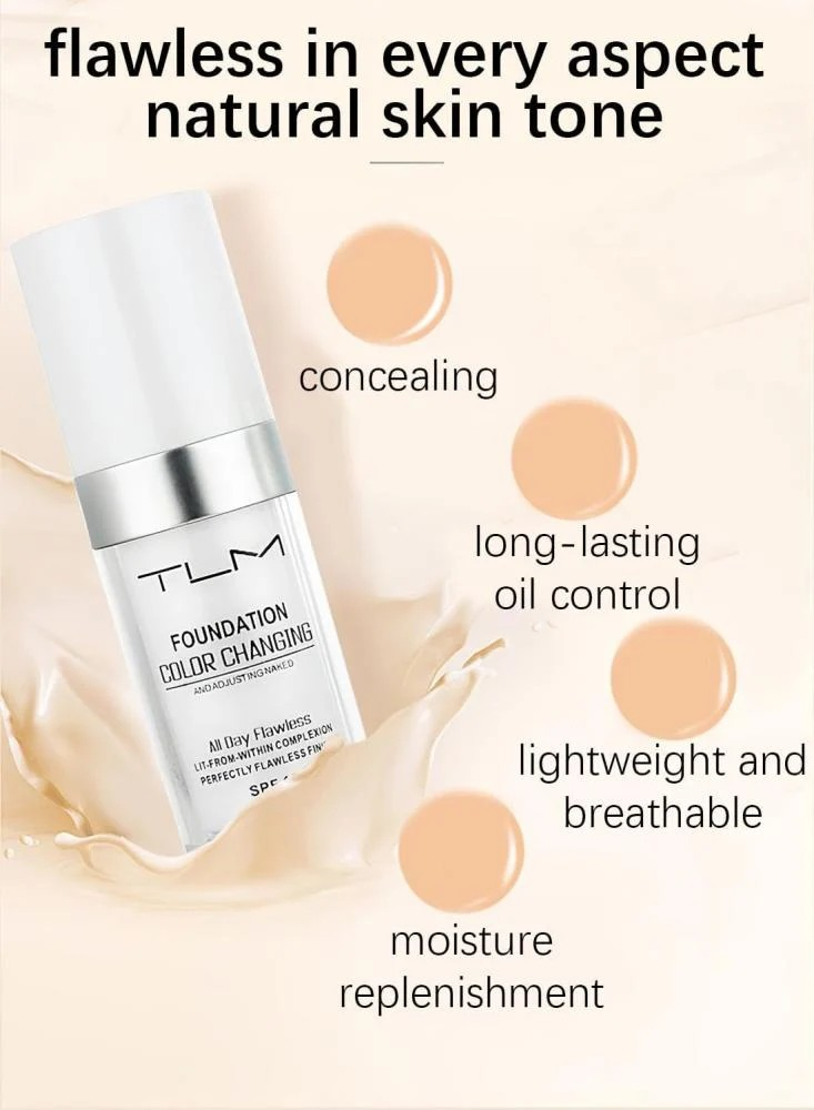 TLM color-changing liquid foundation – white 30 ml