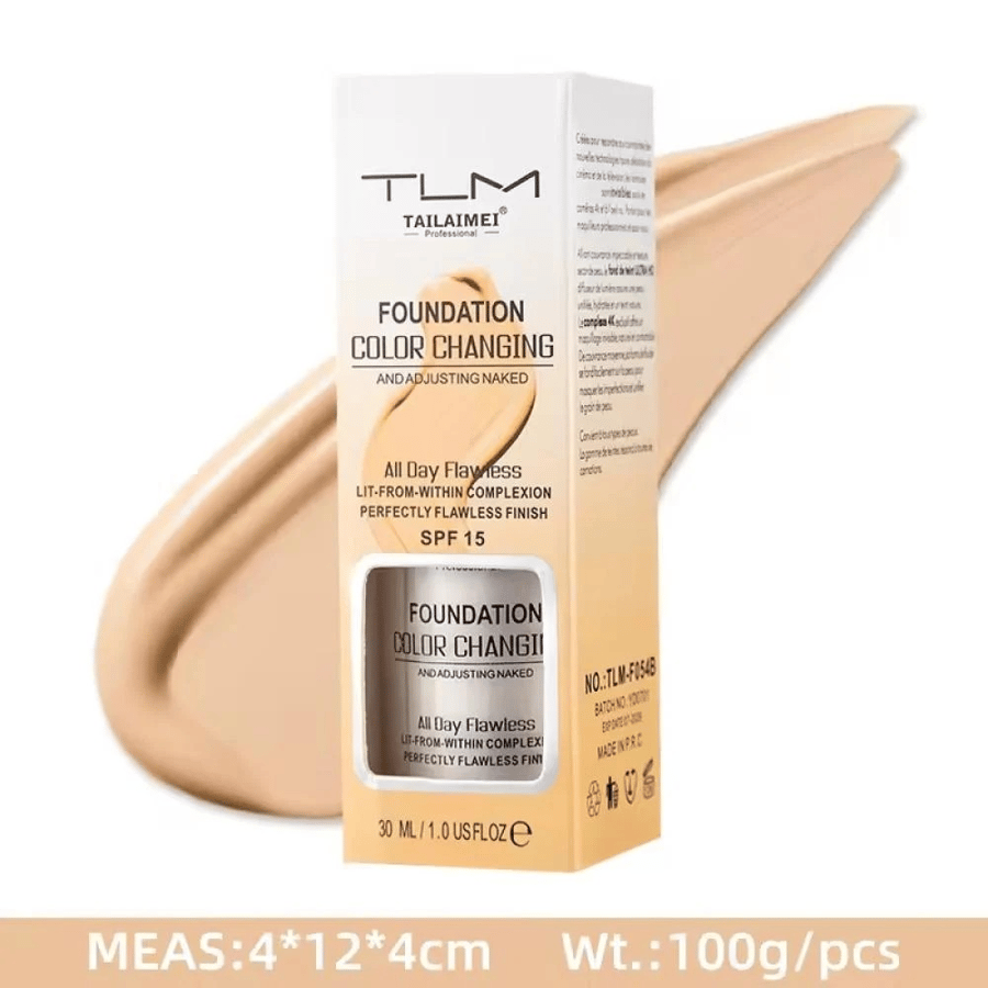 TLM color-changing liquid foundation – white 30 ml