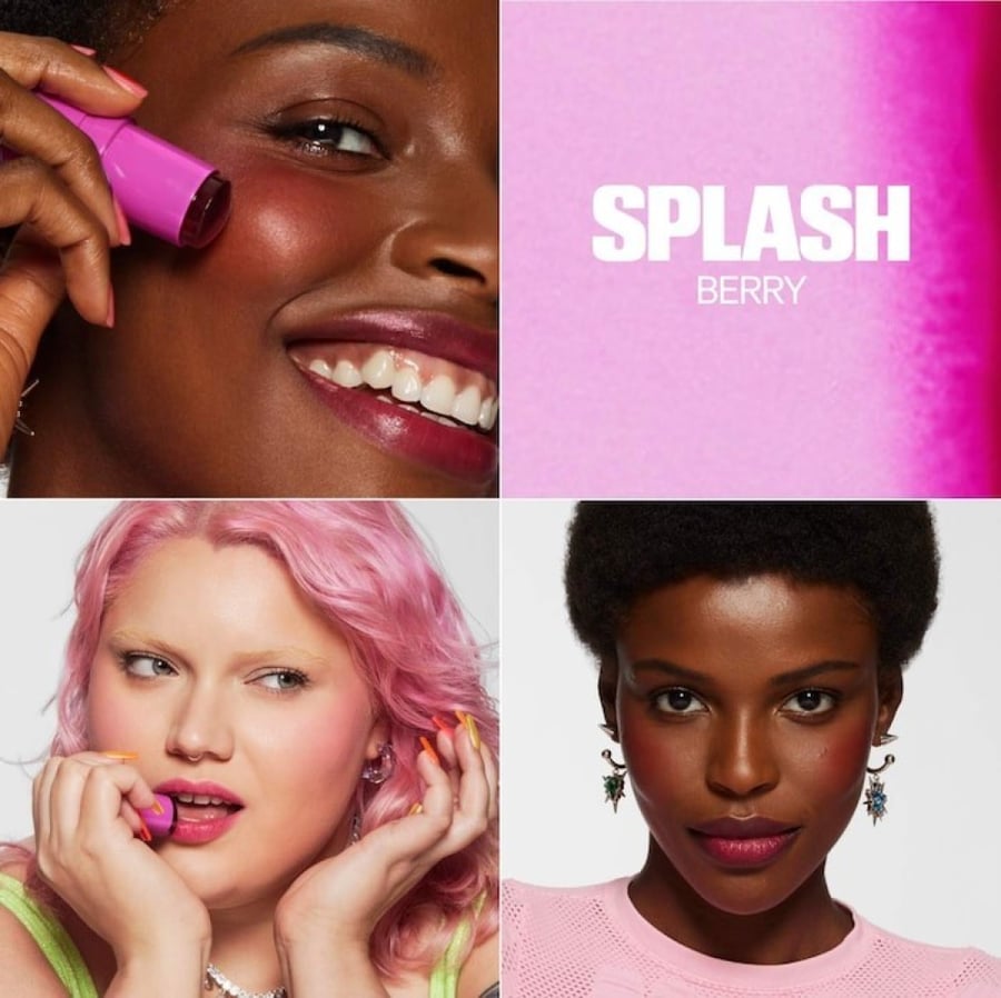 Milky makeup, blush gel tint - Splash Berry Plum 5 grams