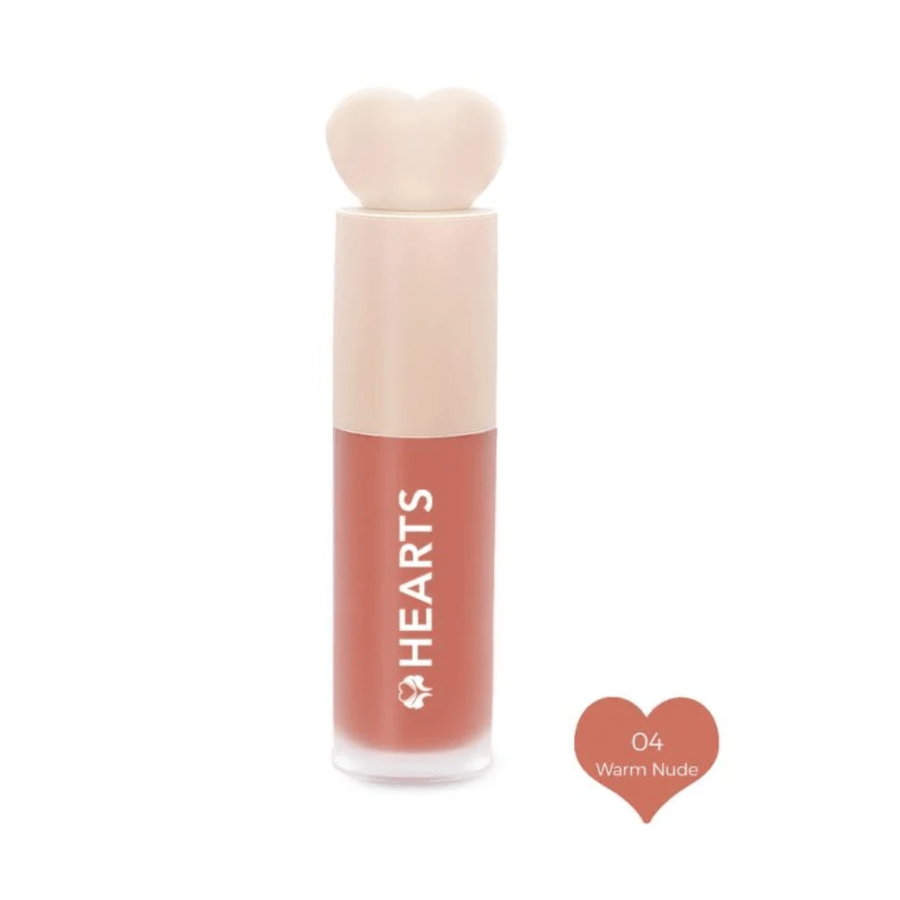 Hearts Blusher liquid natural color and light touch - 04 Warm Nude