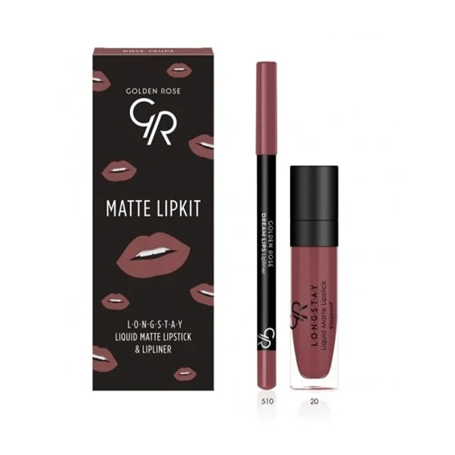 Golden Rose red set and lipstick red tube