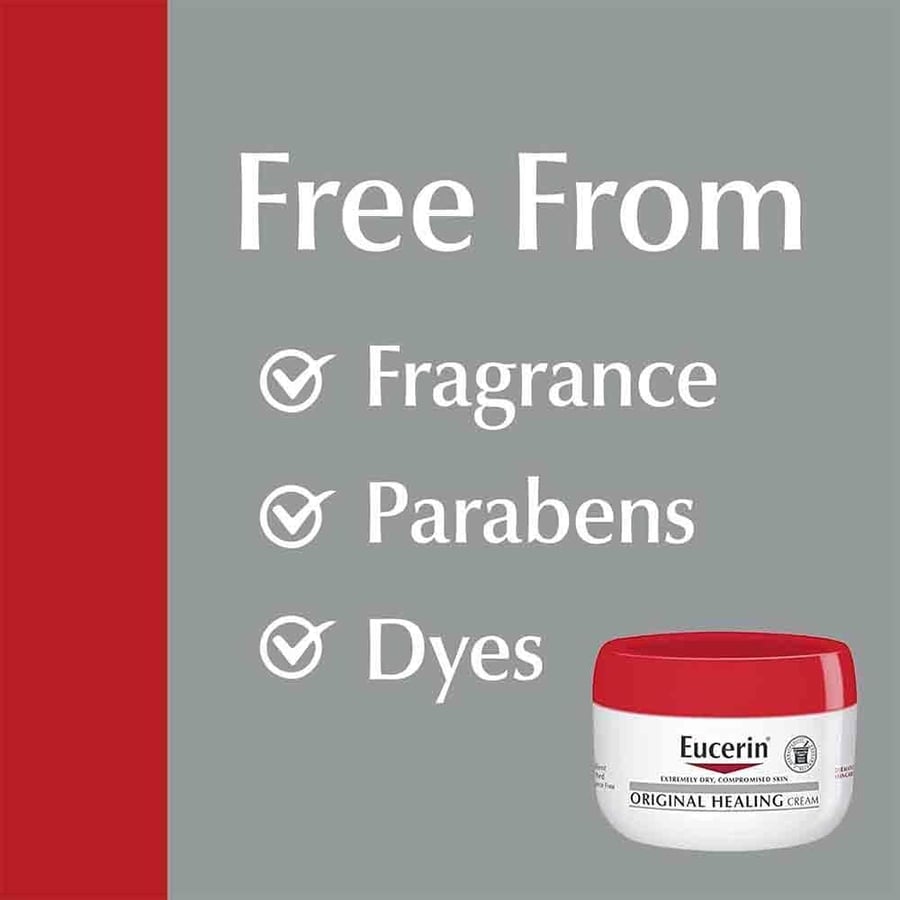 يوسيرين كريم الشفاء الأصلي، خالي من العطور، 473 مل  Eucerin Original Healing Cream, Fragrance Free, 16 Ounce