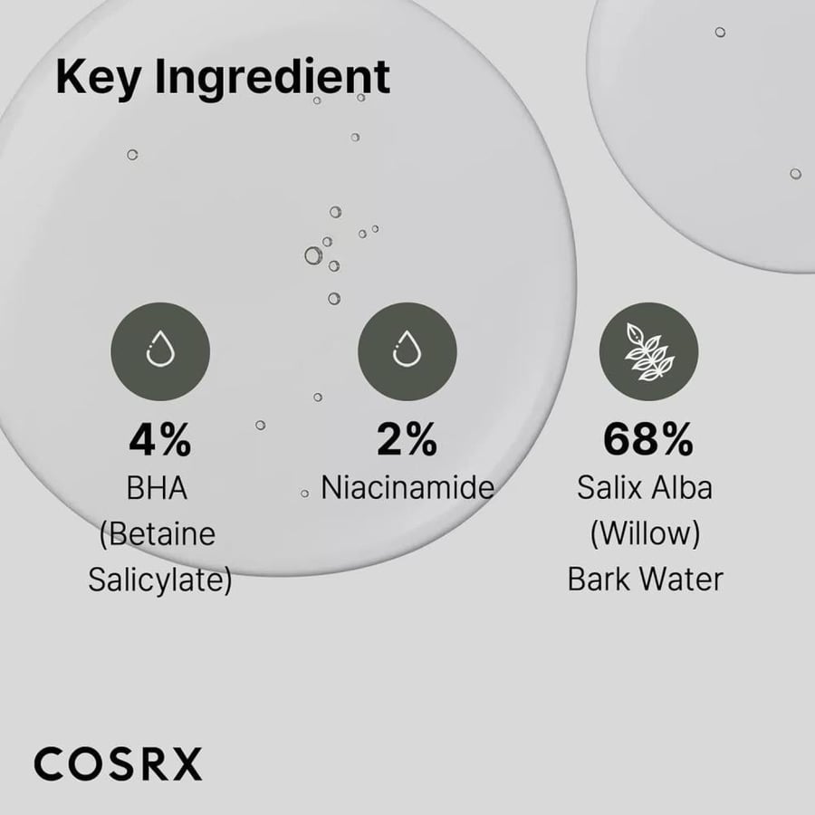 محلول تونر  BHA من COSRX للرؤوس السوداء. 100 مل.