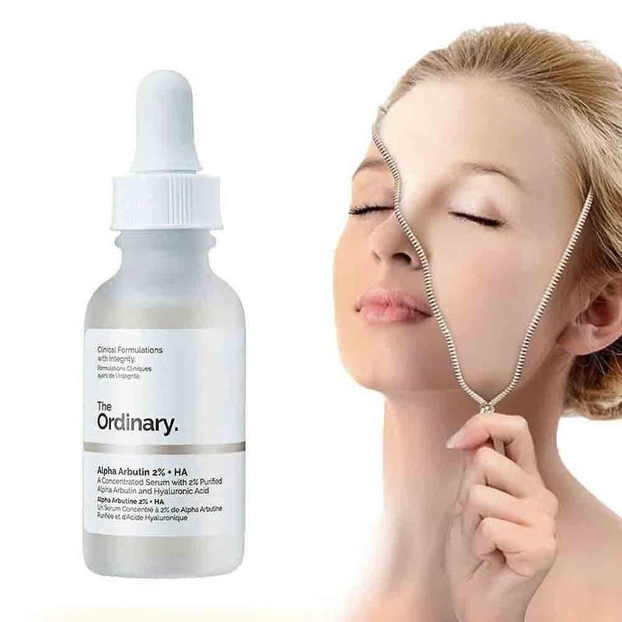 The Ordinary Natural Care - Alpha Arbutin 2% + Hyaluronic Acid Serum, Anti-Pigmentation, 30 ml