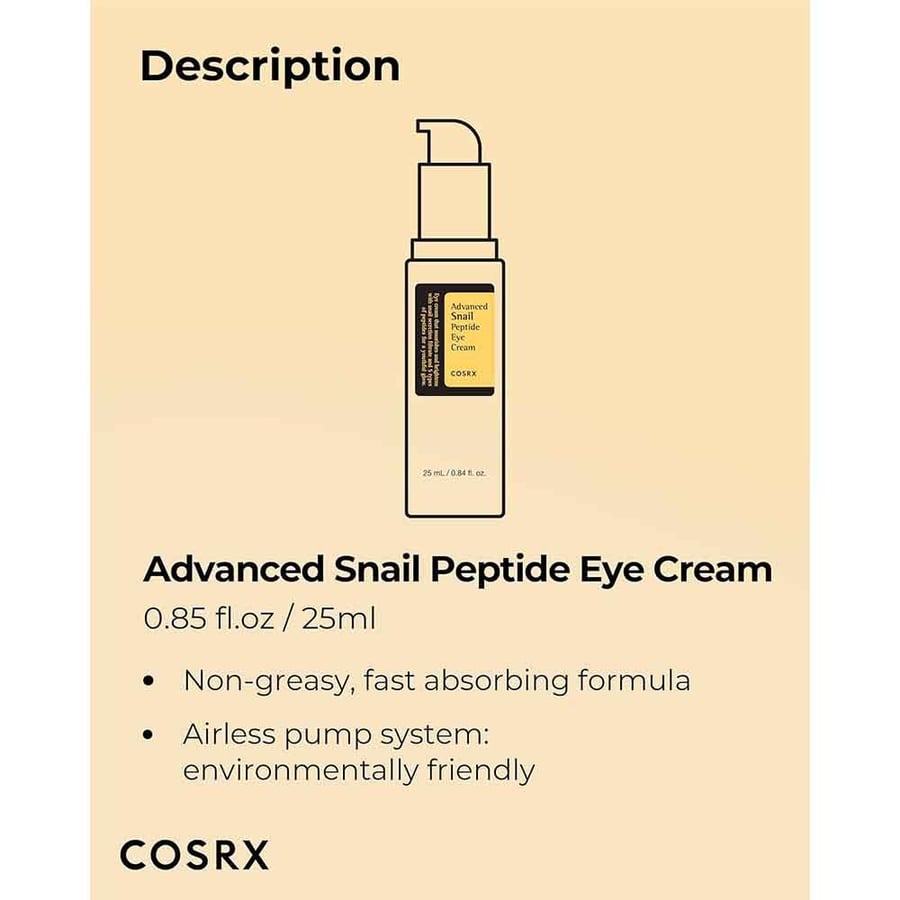 كريم الحلزون COSRX Eye Cream المتقدم للعيون 25 مل