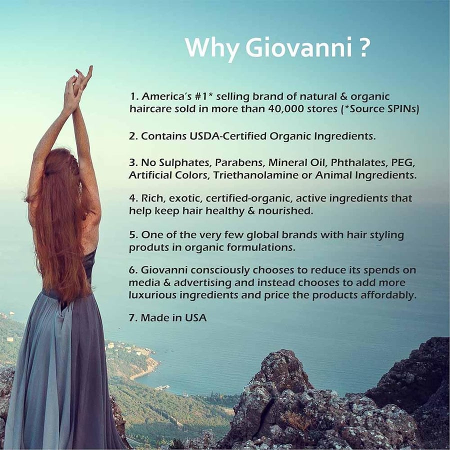 شامبو جيوفاني بزيت الأرغان والكيراتين Giovanni 2chic Ultra Sleek