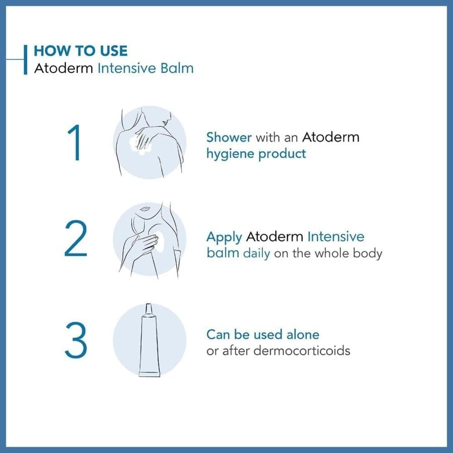 كريم اتوديرم انتنسف بوم، من بيوديرما 500 مل  Bioderma Atoderm Intensive Baume