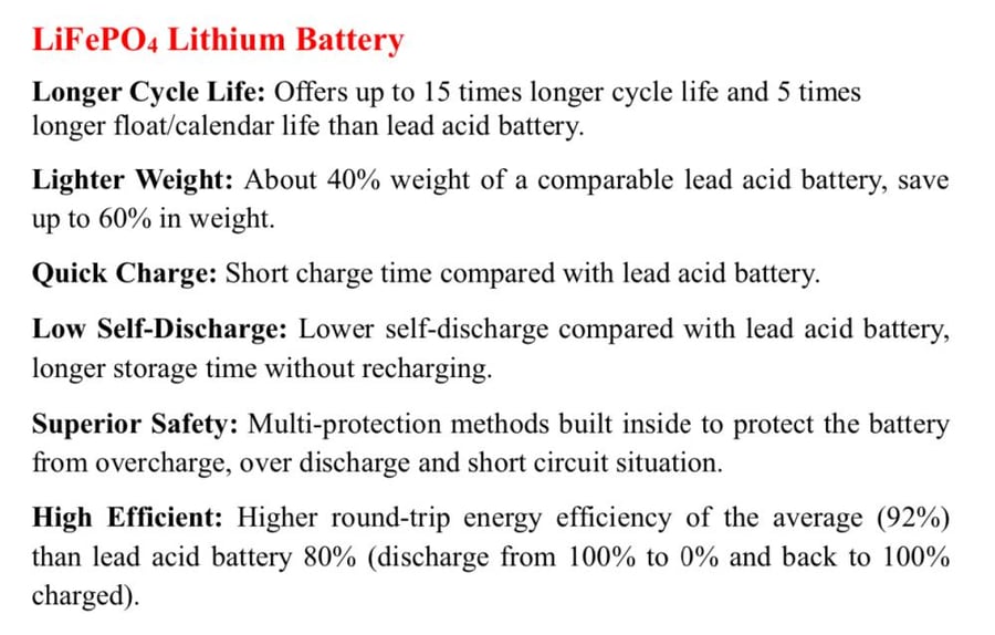 Lithium battery 25.6 volt 200 ampere NPP