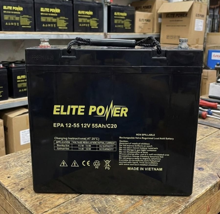 بطارية ليدا سيد 12 فولت 55 امبير فيتنامي ElitePower