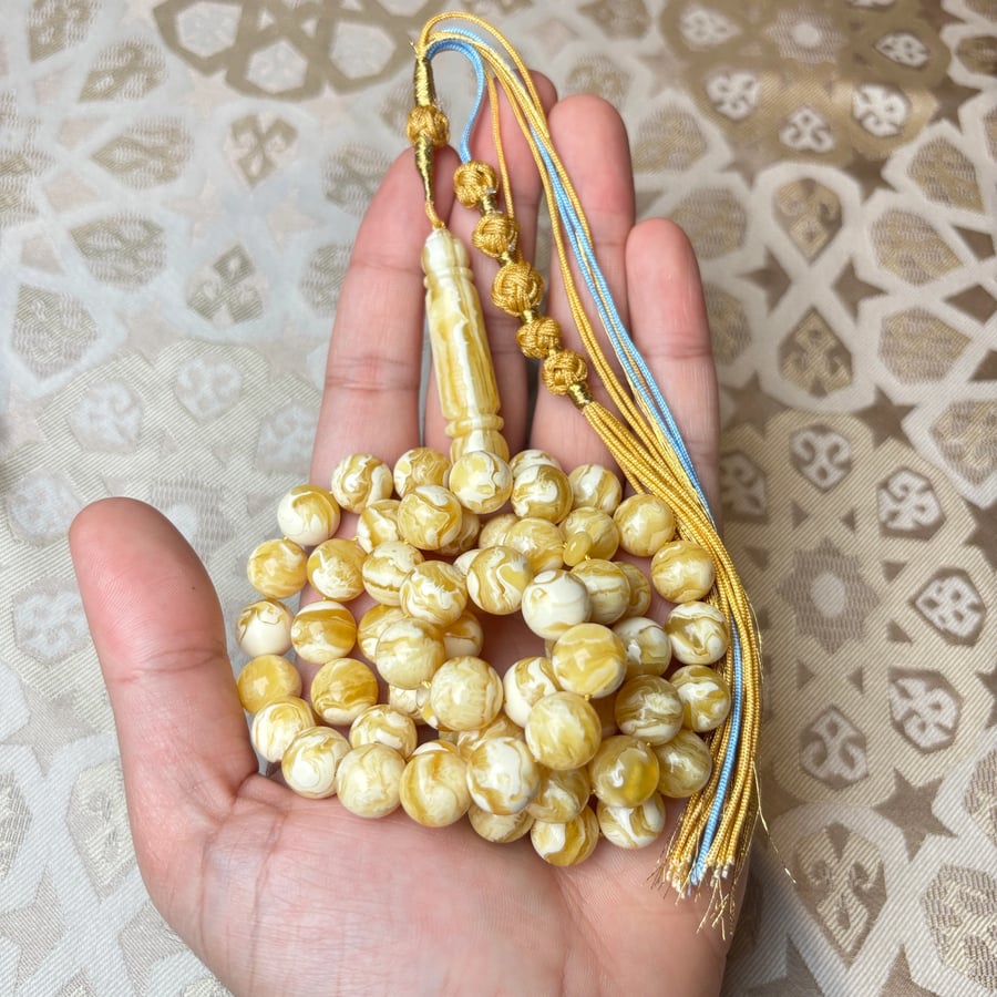 سبحة كهرمان كلنقرادي كروي