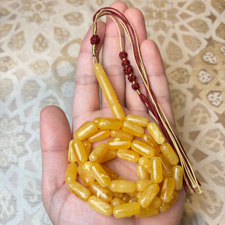 سبحة كهرمان كلنقرادي صنوبري