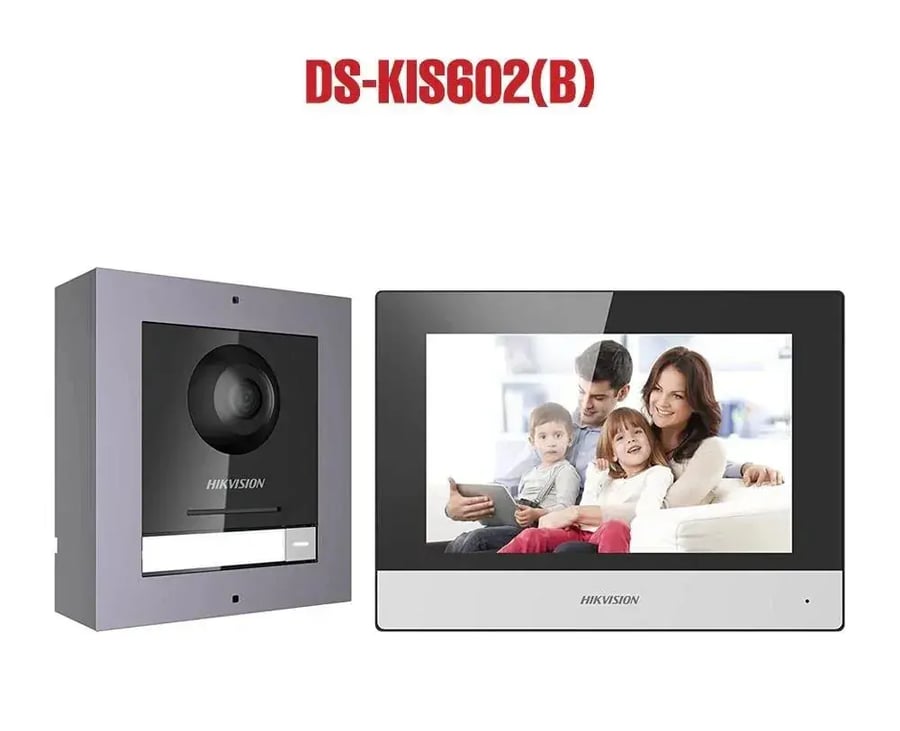 انتركوم هايكفيجن DS-KIS602P IP واي فاي مع جرس بكاميرا ملونة