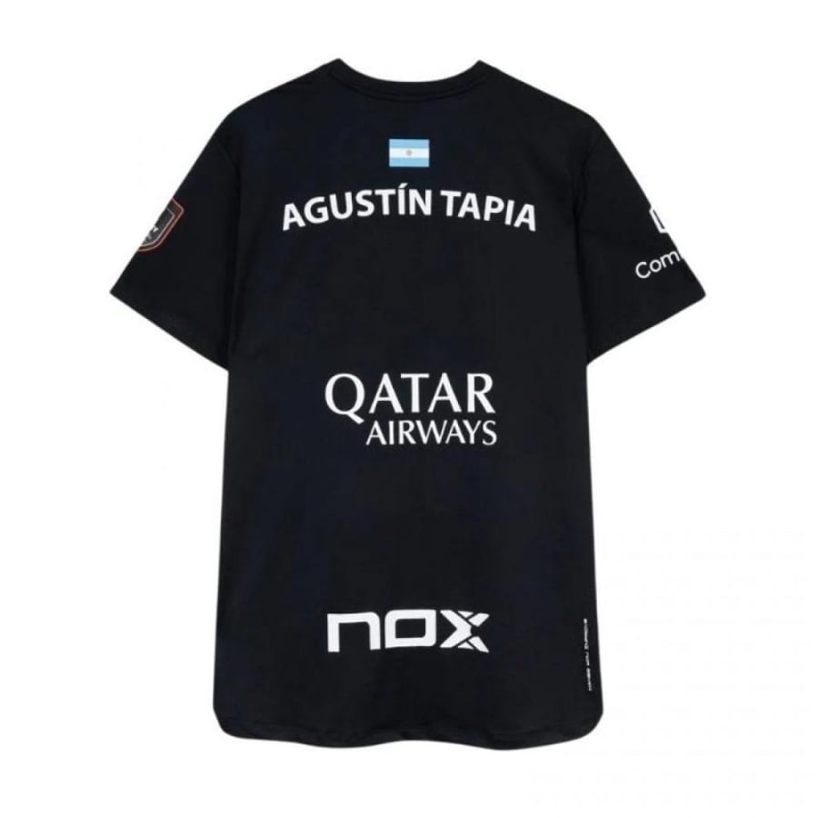Nox AT10 Agustin Tapia Sponsors T-Shirt 2026 – Black