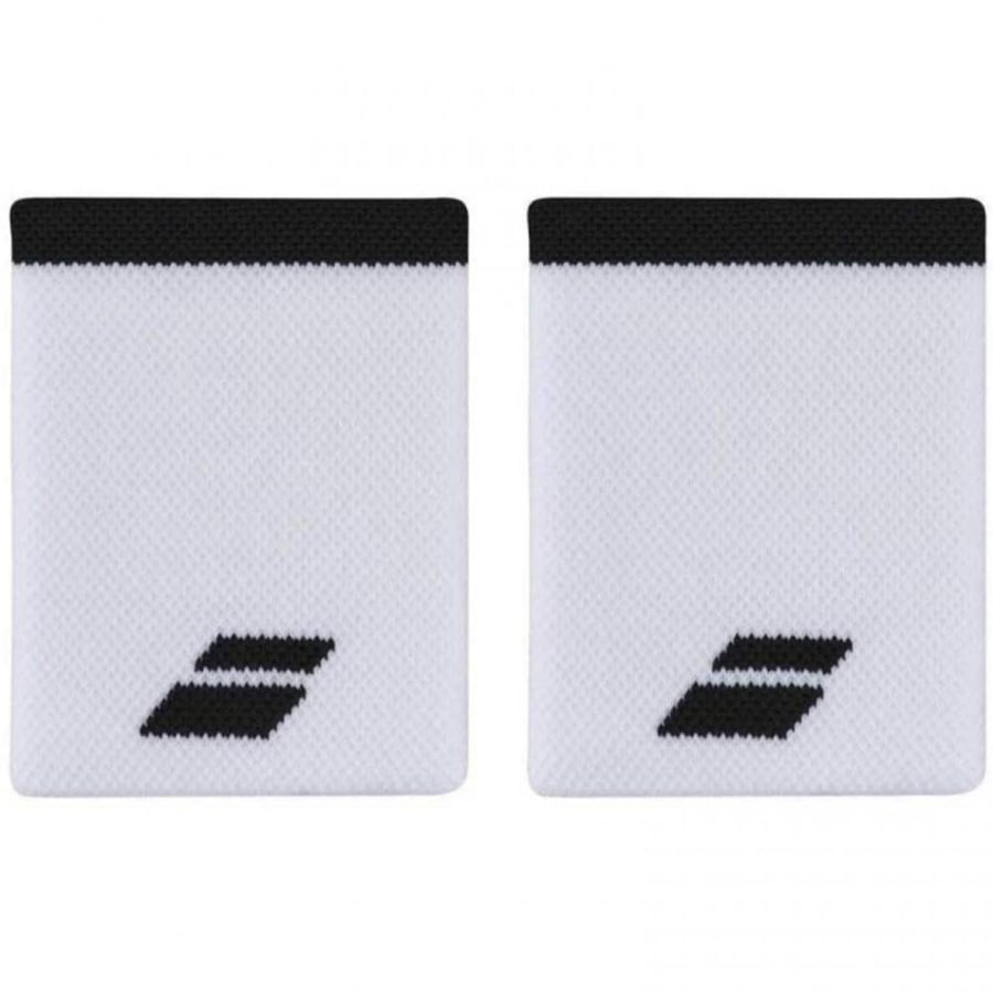 Babolat Logo Jumbo Wristbands White/Black