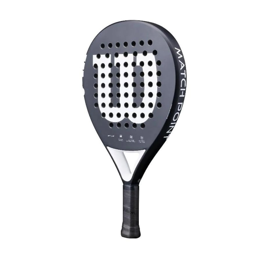Wilson Match Point Padel Racket Black White