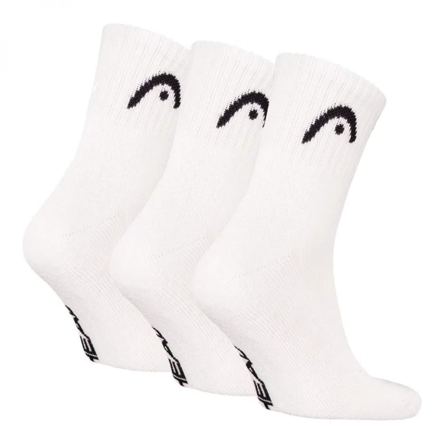 HEAD All Sports Short Crew Socks White  3 Pairs Pack