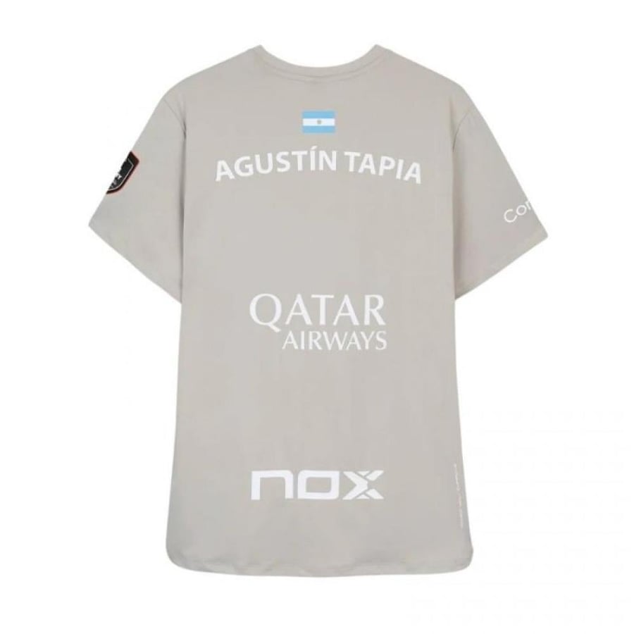 Nox AT10 Agustin Tapia Sponsors T-Shirt 2026 – Light Grey