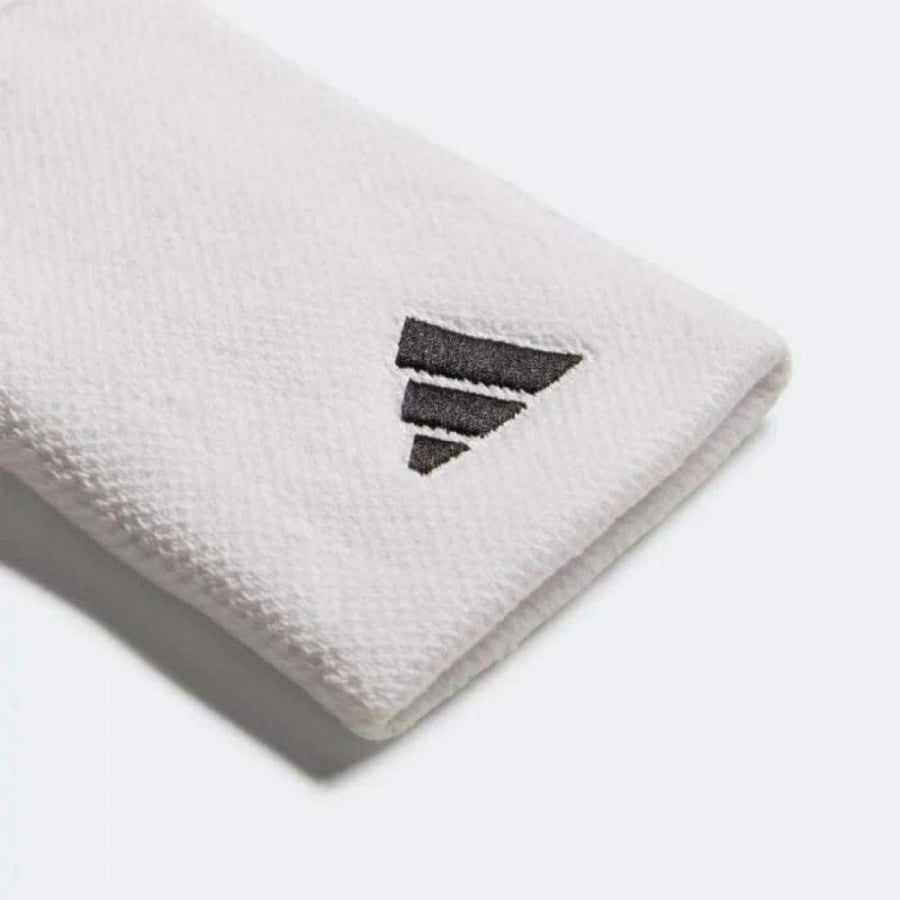 Adidas White Wristbands (Large, 2 Pack)