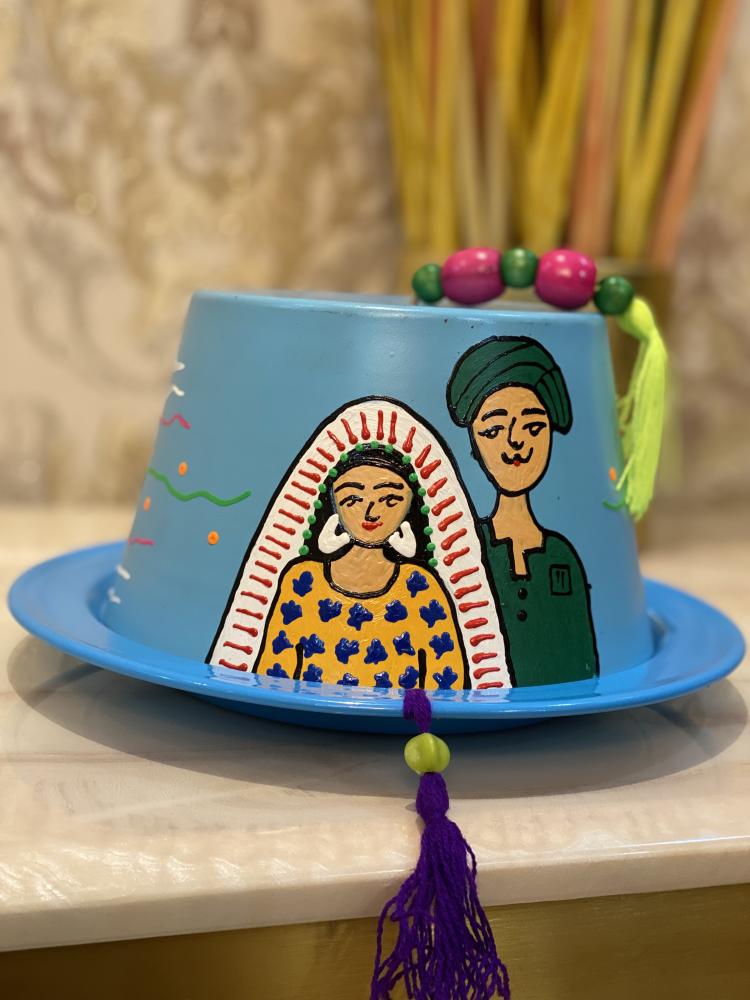 صينية الطربوش بالرسم اليدوي
