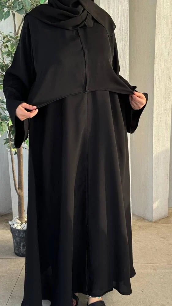 Nursing abaya two pieces with snap buttons