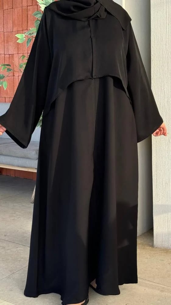 Nursing abaya two pieces with snap buttons