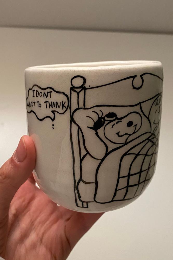 كوب سنوبي just want to be cozy