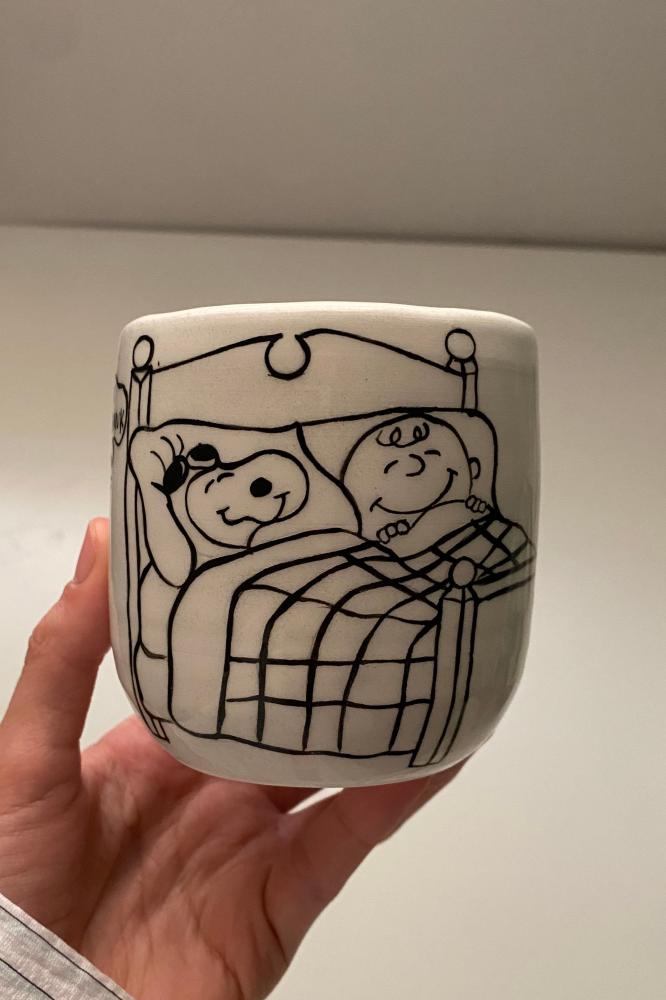 كوب سنوبي just want to be cozy