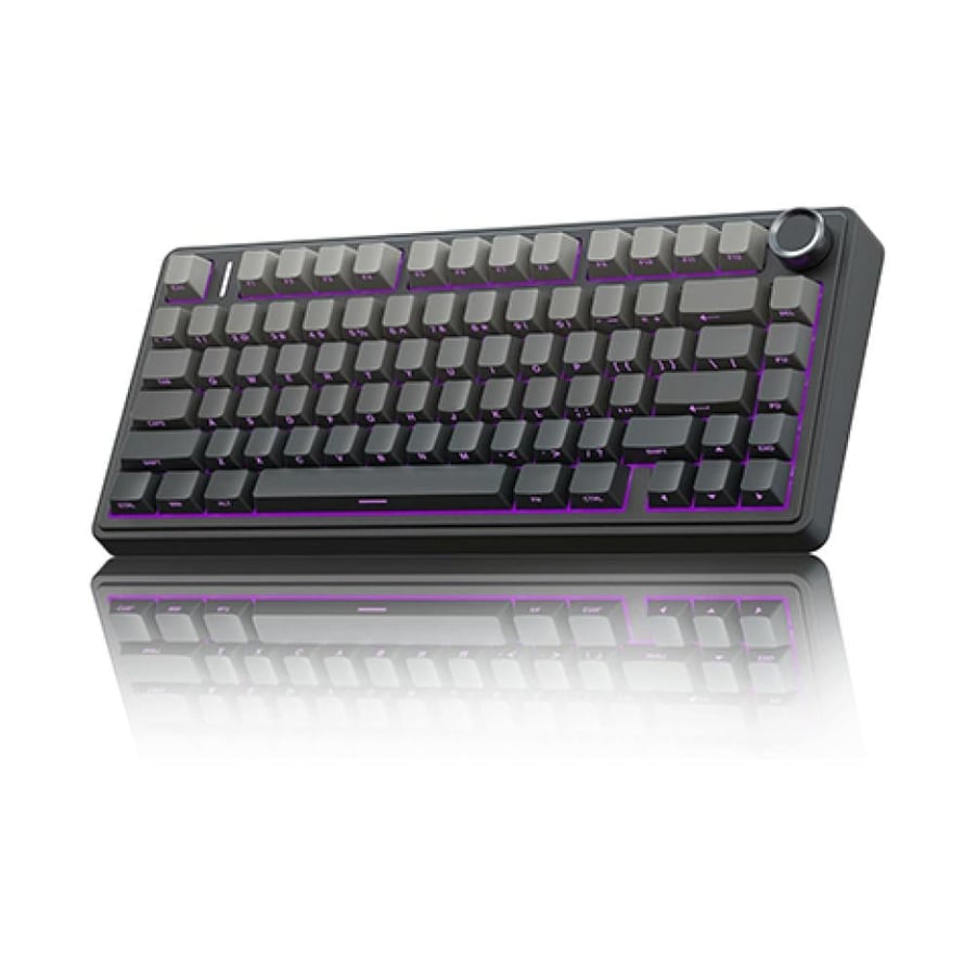 AULA F75 PRO Mechanical Keyboard Gaming, 2.4 GHz/Type-C/BT5.0 - Gradient Grey