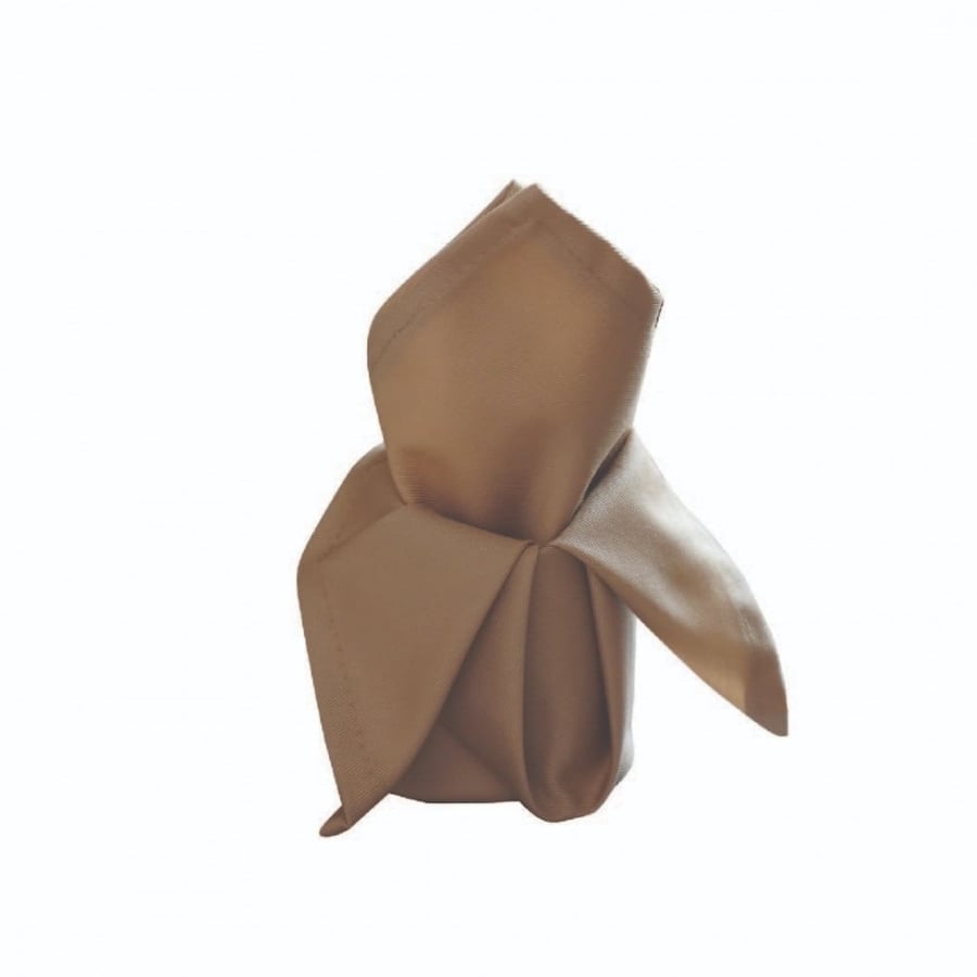 Brown table napkins